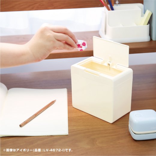 リビガク ちょいバコ卓上ゴミ箱 ワンタッチで開く | ソニック | 文具